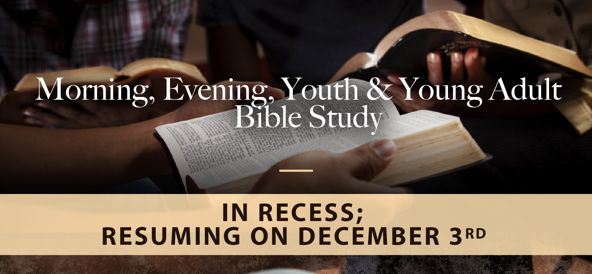 Bible Studies in Recess